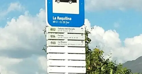 PARADERO SITP BARRIO LA REQUILINA  101A12